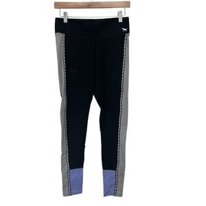 Pink Victoria's Secret Yoga Black Color Block Leggings Sz S